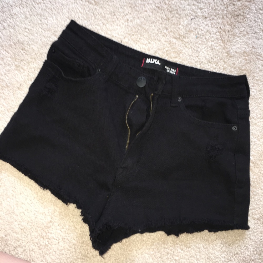 Black high waisted urban outfitters shorts